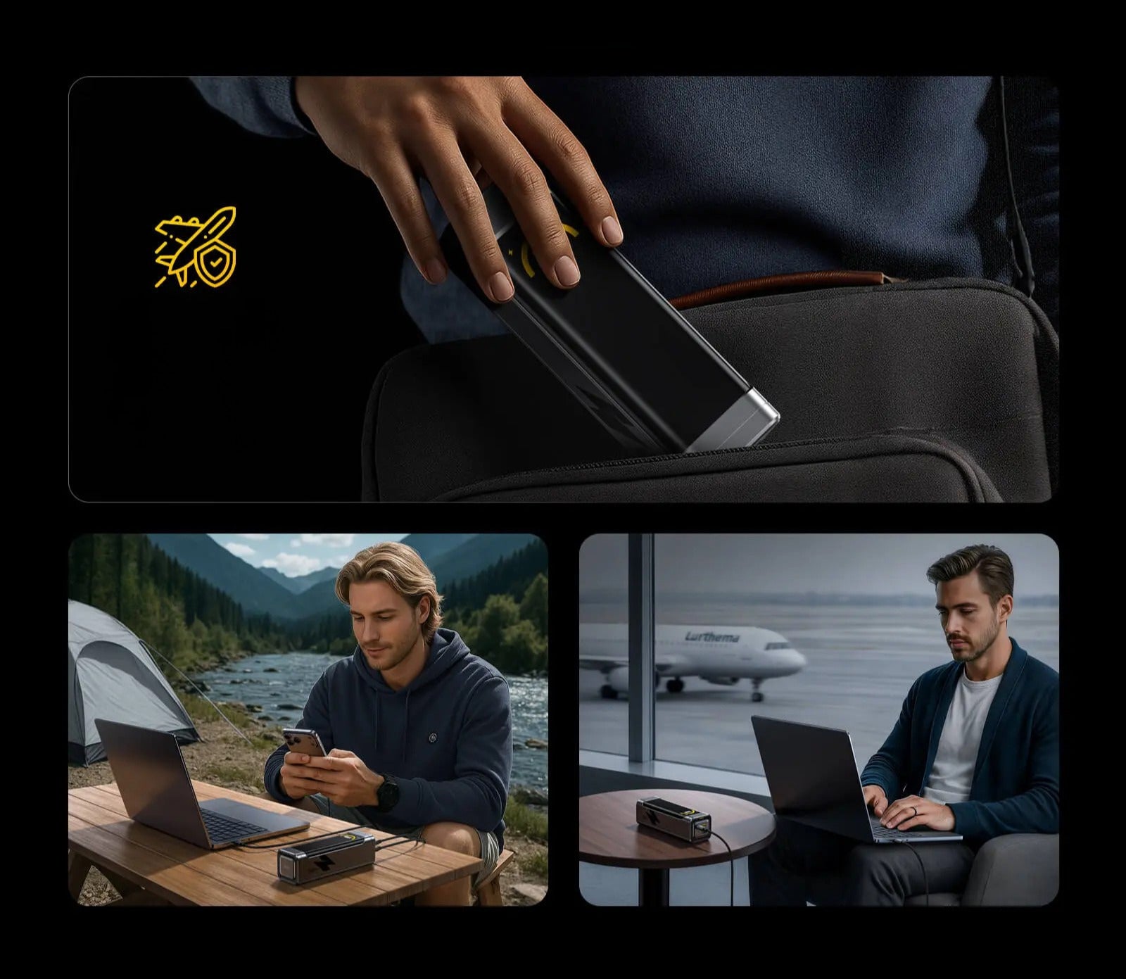 Powerbank AOHi Black Warrior PD 3.0 170W 25200mAh
