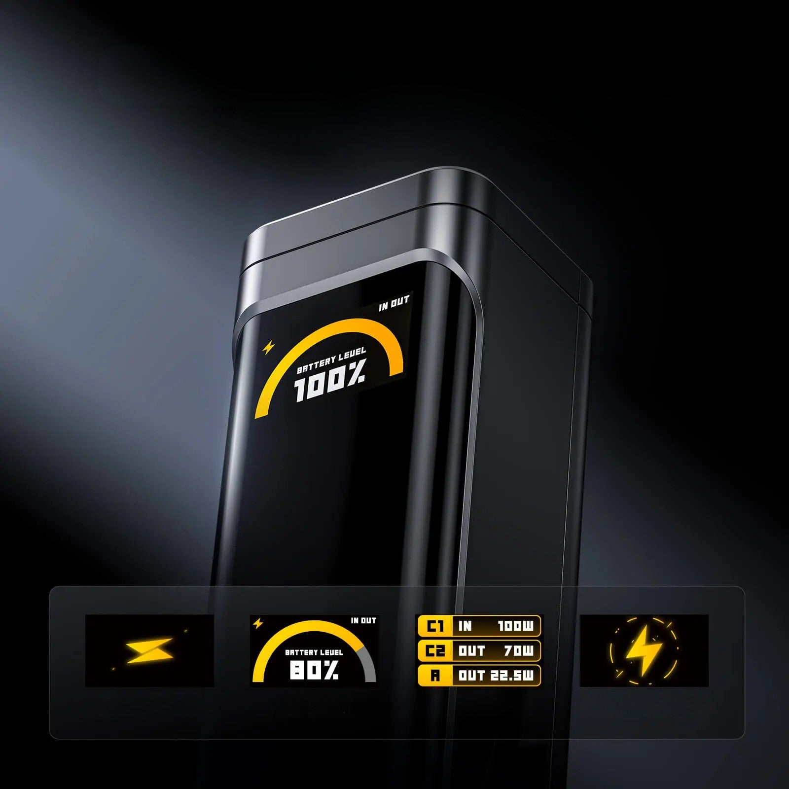 Powerbank AOHi Black Warrior PD 3.0 170W 25200mAh