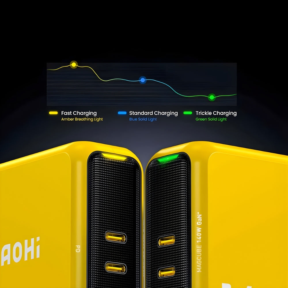 Ładowarka AOHi Magcube PD 140W 2x USB-C, 1x USB-A