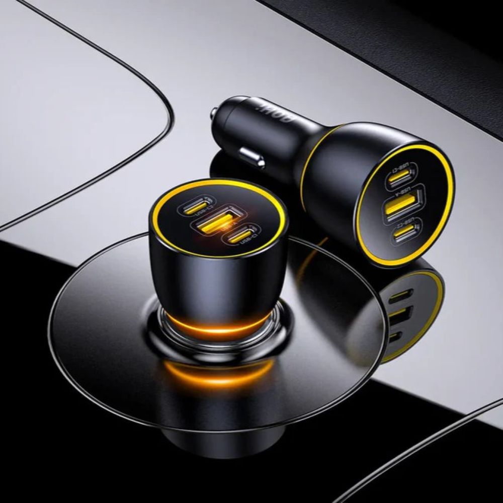 Ładowarka samochodowa AOHi Superauto PD 170W 2x USB-C, 1x USB-A