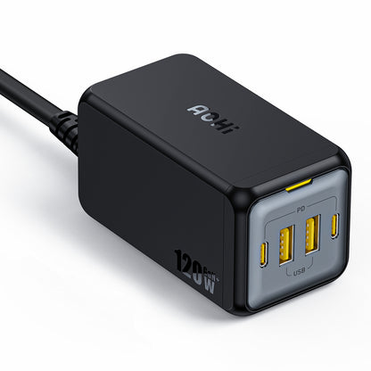 Ładowarka AOHi Magcube PD 120W 2x USB-C, 2x USB-A