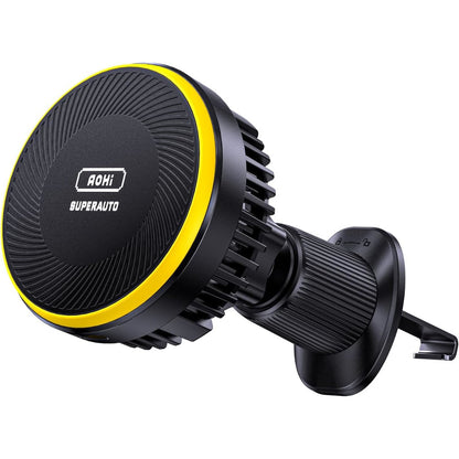 Samochodowa ładowarka indukcyjna z chłodzeniem AOHi Superauto self- cooling Magnetic 15W