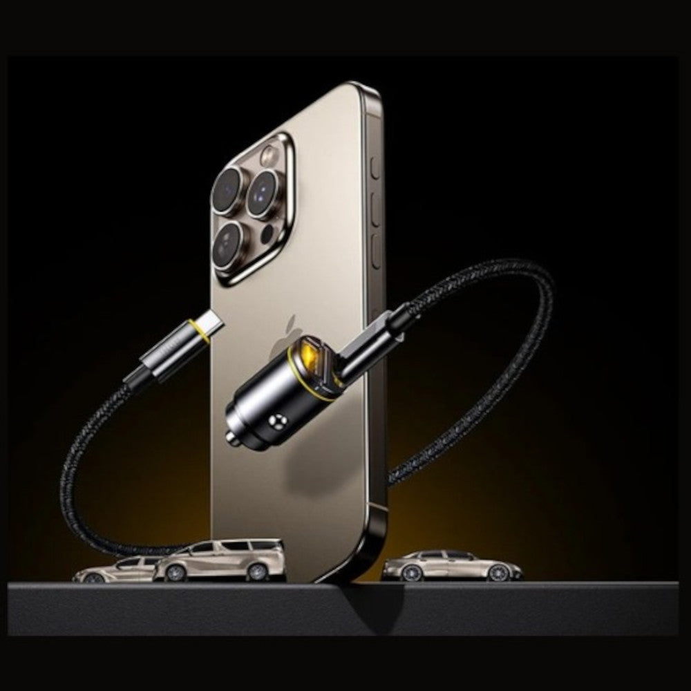 Ładowarka samochodowa AOHi Superauto PD 45W 1x USB-C, 1x USB-A