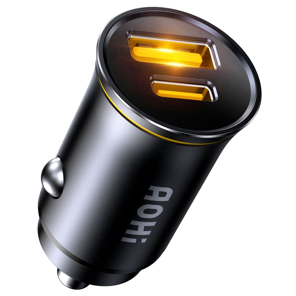 Ładowarka samochodowa AOHi Superauto PD 65W 1x USB-C, 1x USB-A