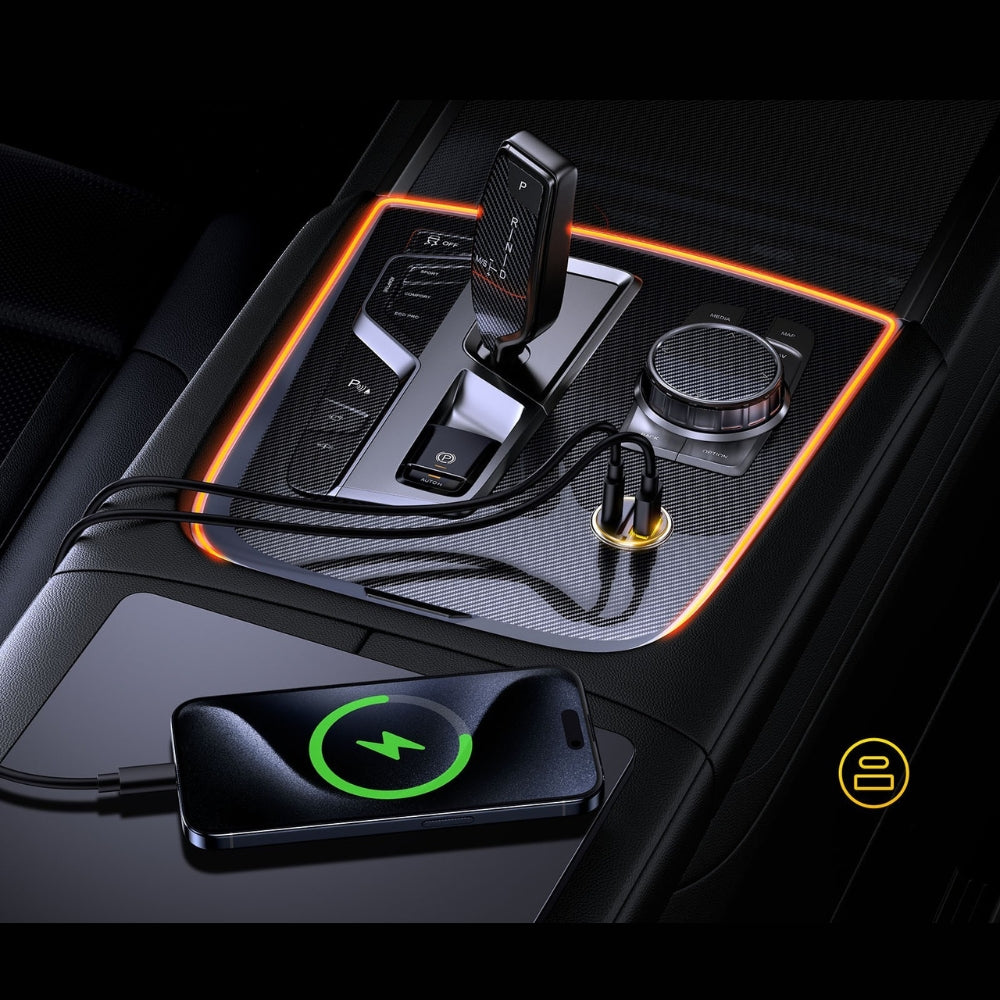 Ładowarka samochodowa AOHi Superauto PD 65W 1x USB-C, 1x USB-A