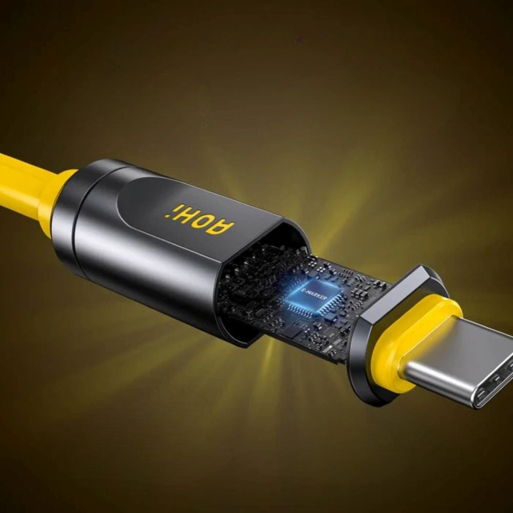 Kabel AOHI The Future Adonis USB-C do USB-C USB4 2.0 240W Thunderbolt 5 120GB/s 2m