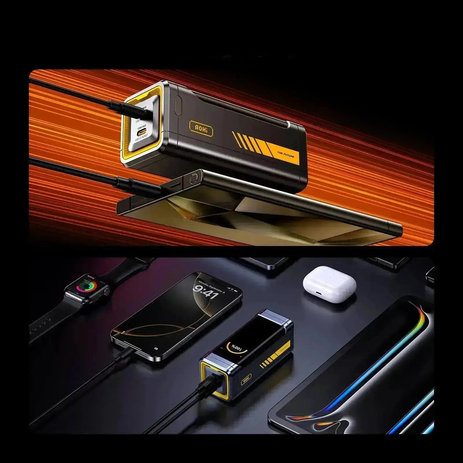 Powerbank AOHi The Future Starship PRO 210W PD 3.1  10000mAh