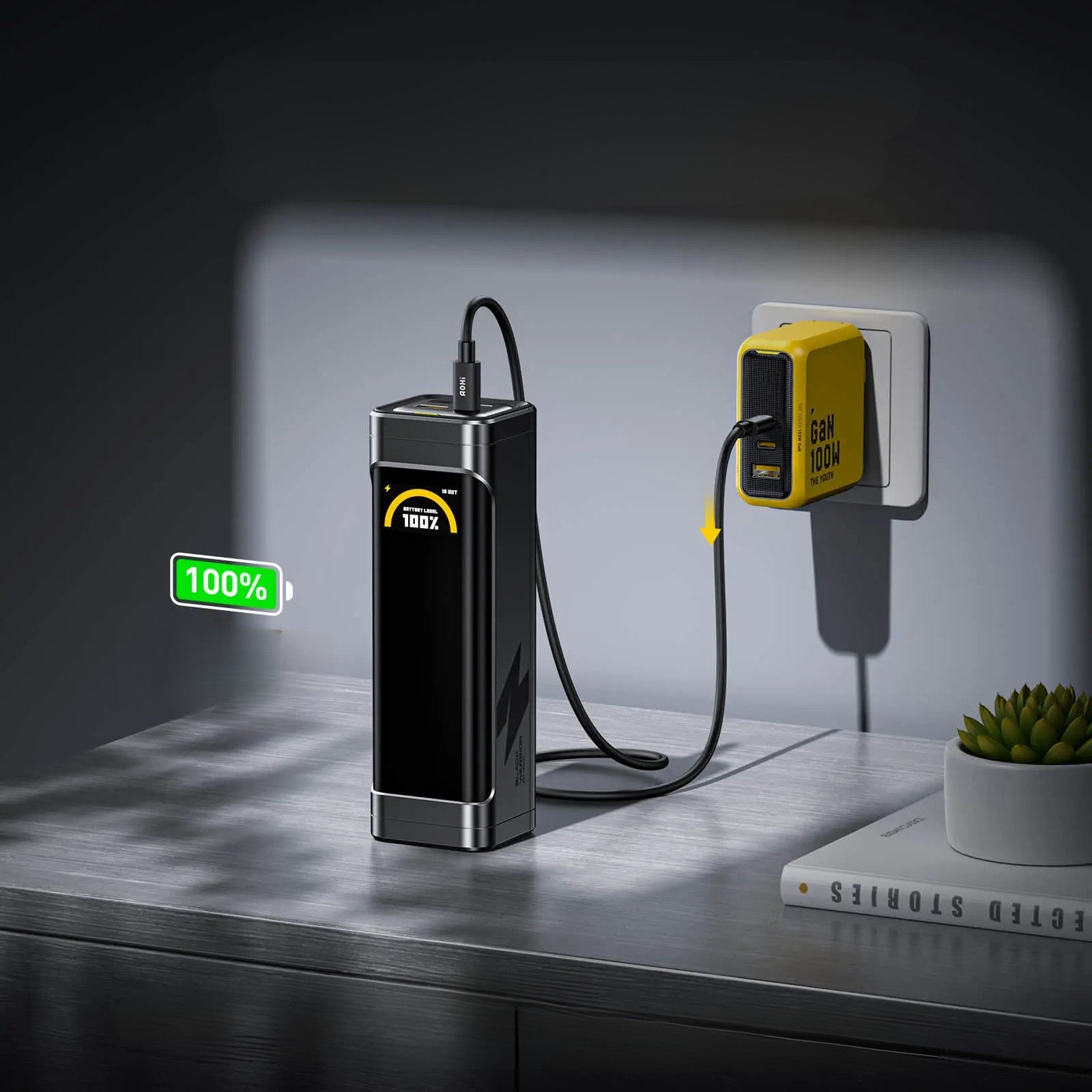 Powerbank AOHi Black Warrior PD 3.0 170W 25200mAh