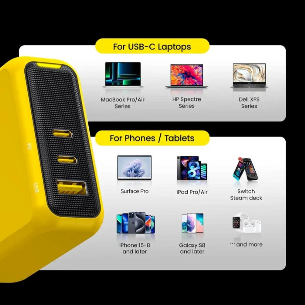 Ładowarka AOHi Magcube PD 140W 2x USB-C, 1x USB-A