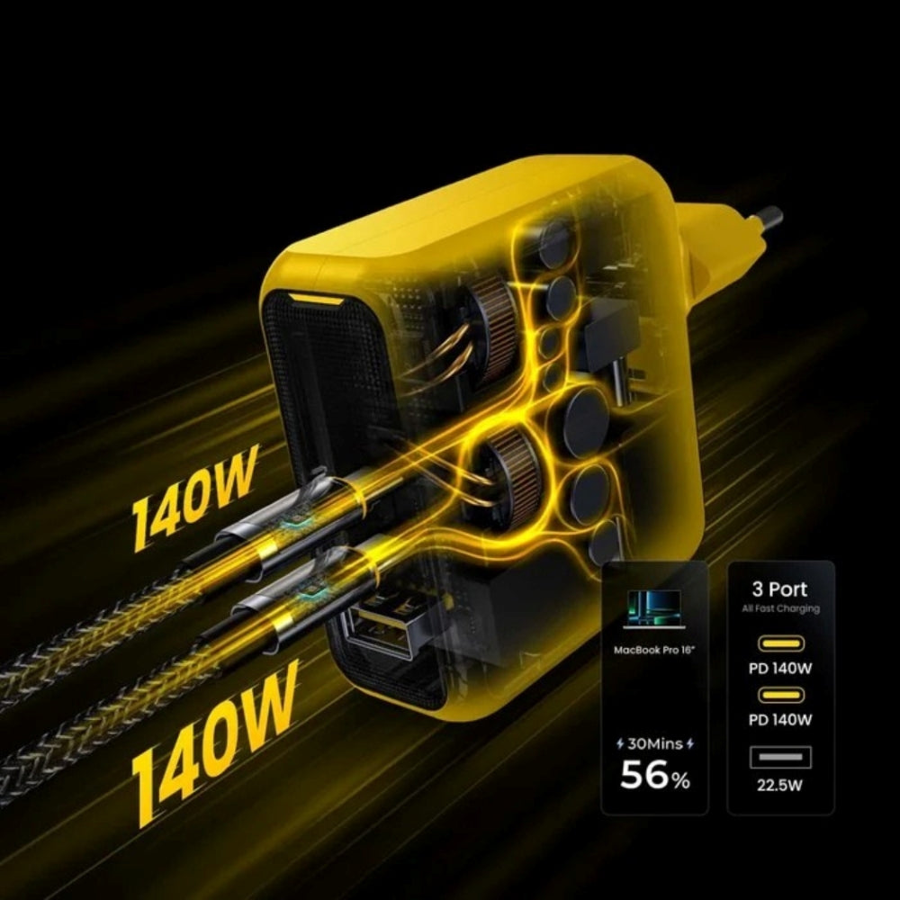 Ładowarka AOHi Magcube PD 140W 2x USB-C, 1x USB-A