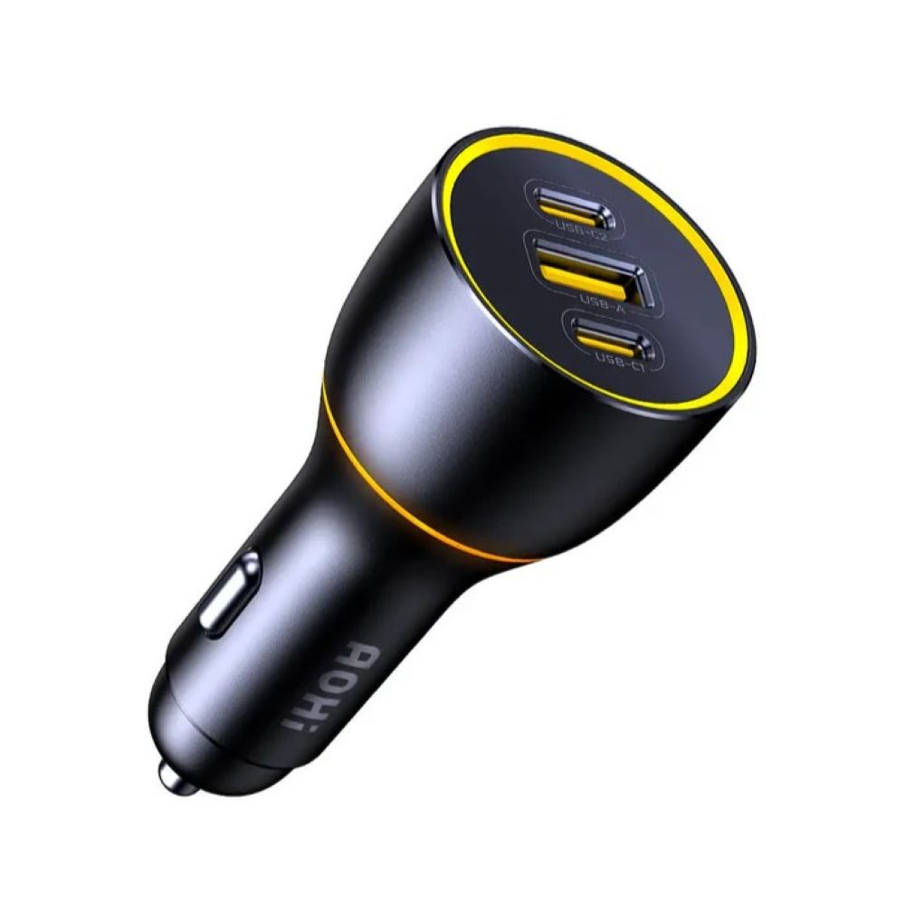 Ładowarka samochodowa AOHi Superauto PD 170W 2x USB-C, 1x USB-A